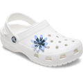 Faux Leathe r Blue Flower