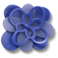 Blooming Dark Blue Flower
