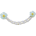 Blue Flower and Pearl Chain