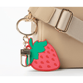 Strawberry Bag Charm Red - Red
