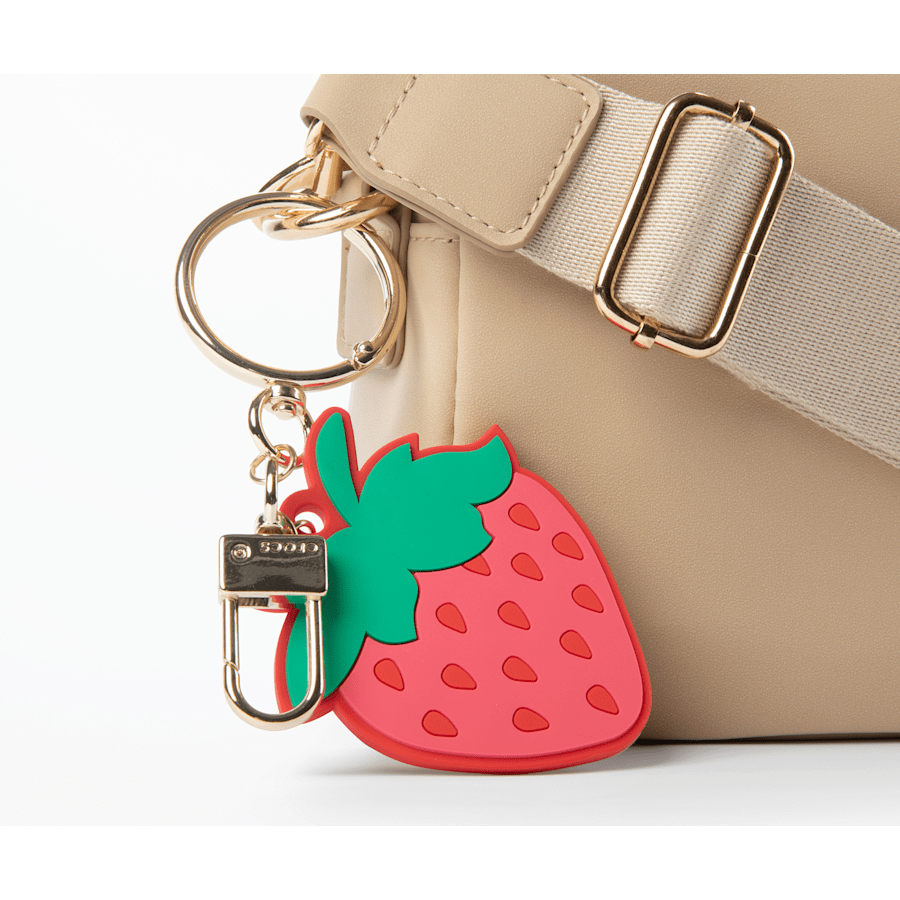 Strawberry Bag Charm Red - Red