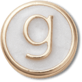 Tiny Pearlized Letter G
