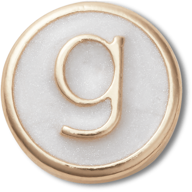 Tiny Pearlized Letter G