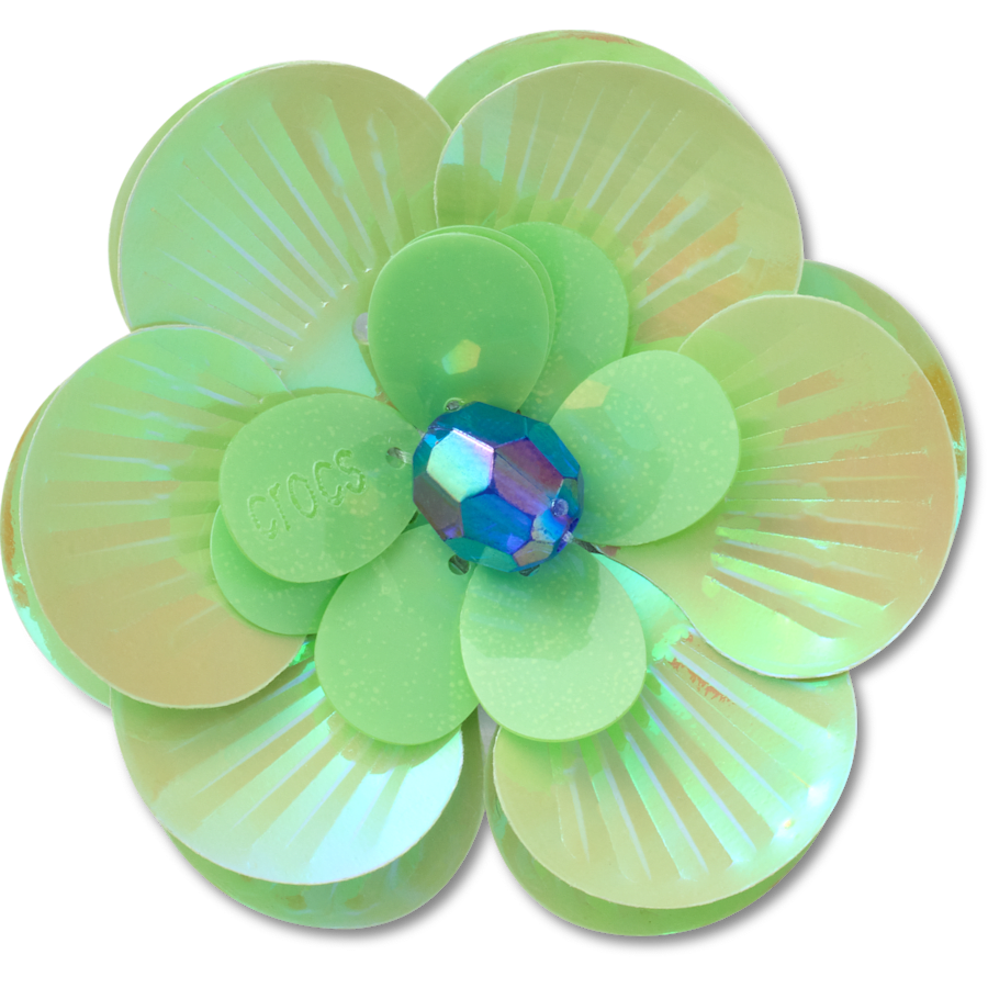 Sequin Green Flower