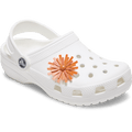 Faux Leathe r Orange Flower