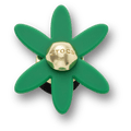 Retro Green Spinner Flower