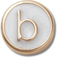 Tiny Pearlized Letter B