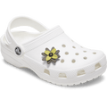 Faux Leathe r Green Flower