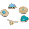 Gold Turquoise Western 5 Pack