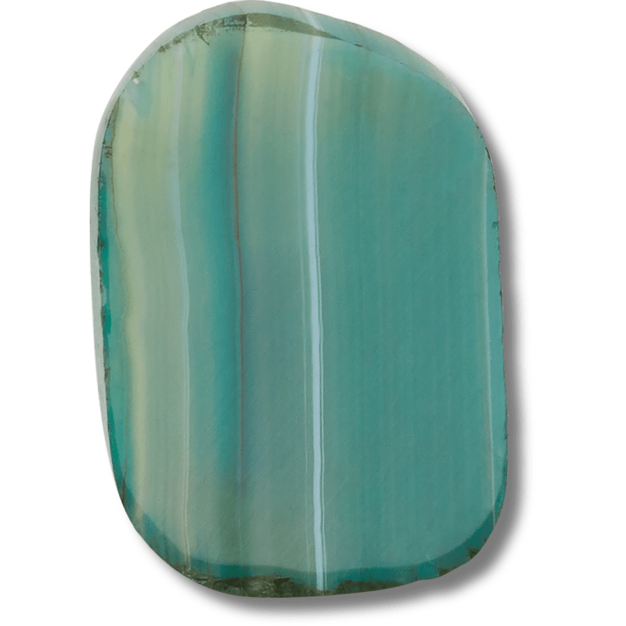 Green Glass Cut Stone